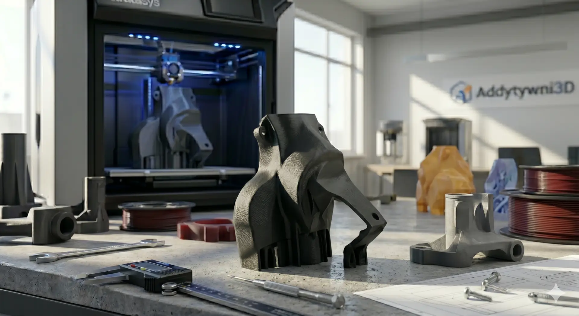 Read more about the article Druk 3D z ASA-CF: Ekstremalna Sztywność i Włókno Węglowe